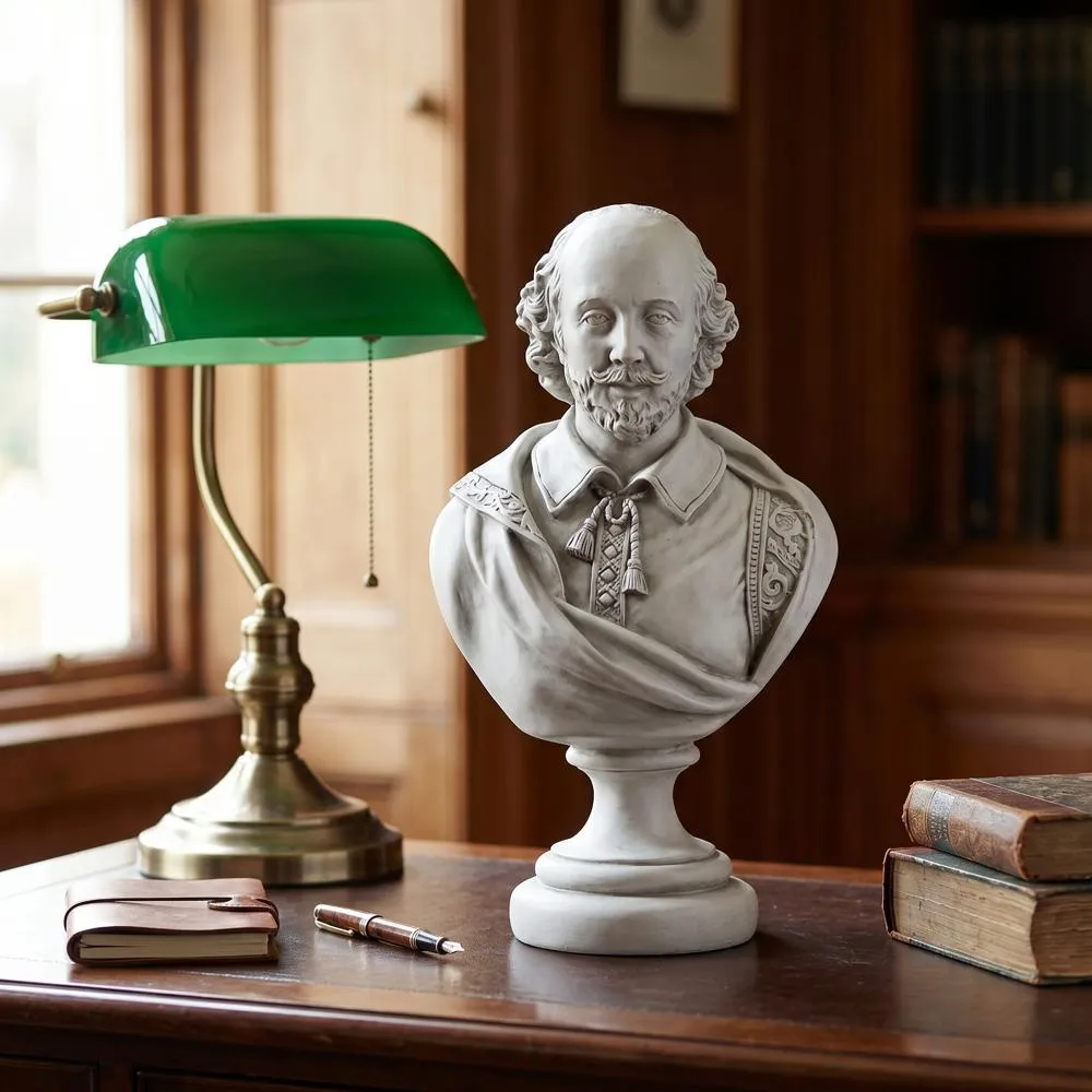 William Shakespeare Sculptural Bust: Desktop