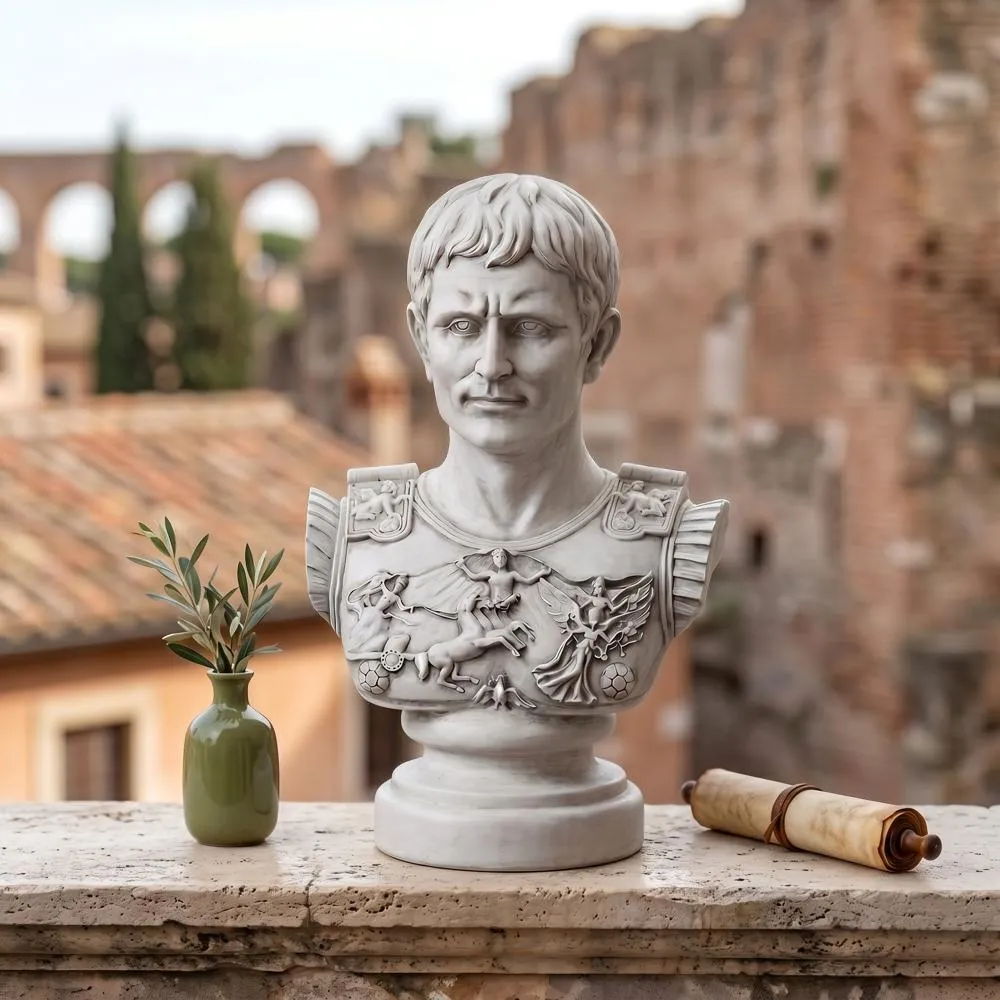 Augustus Caesar Prima Porta Roman Emperor Sculptural Bust