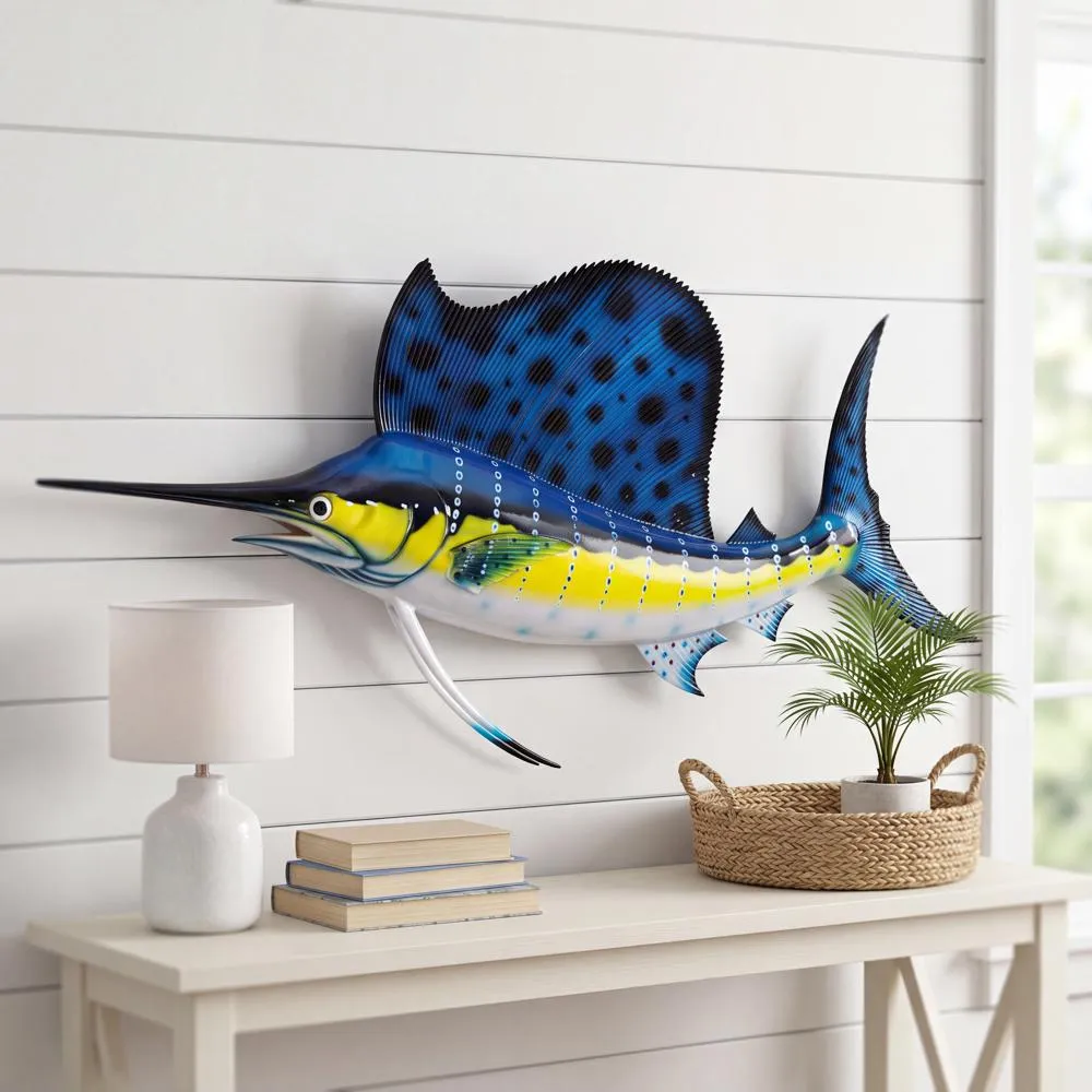Key West Sailfish Trophy Wall Sculpture