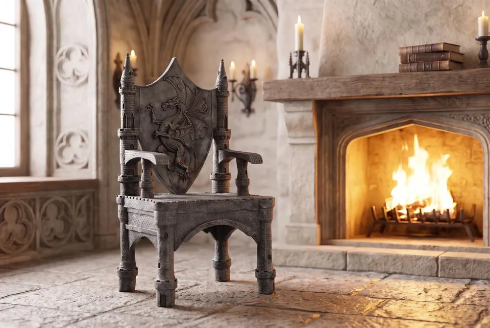 The Dragon of Upminster Castle Throne Chair