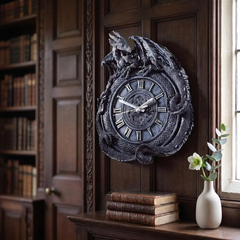 Penhurst Dragon Sculptural Wall Clock