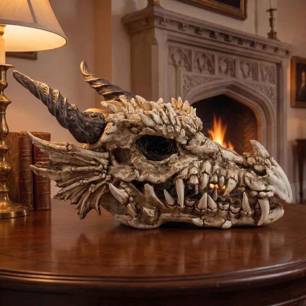 Stoker's Moors Dragon Skull Statue: Large