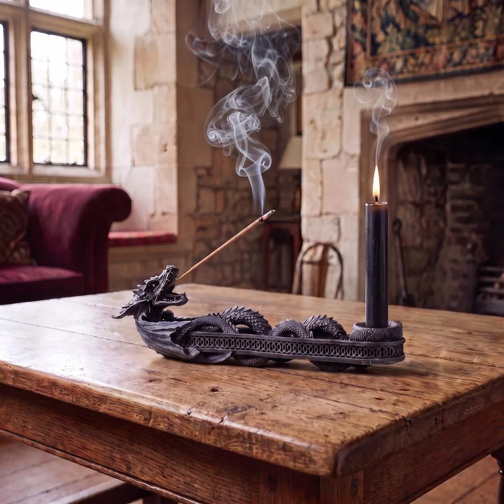 Dragon of Trelawny Manor Sculptural Incense Burner