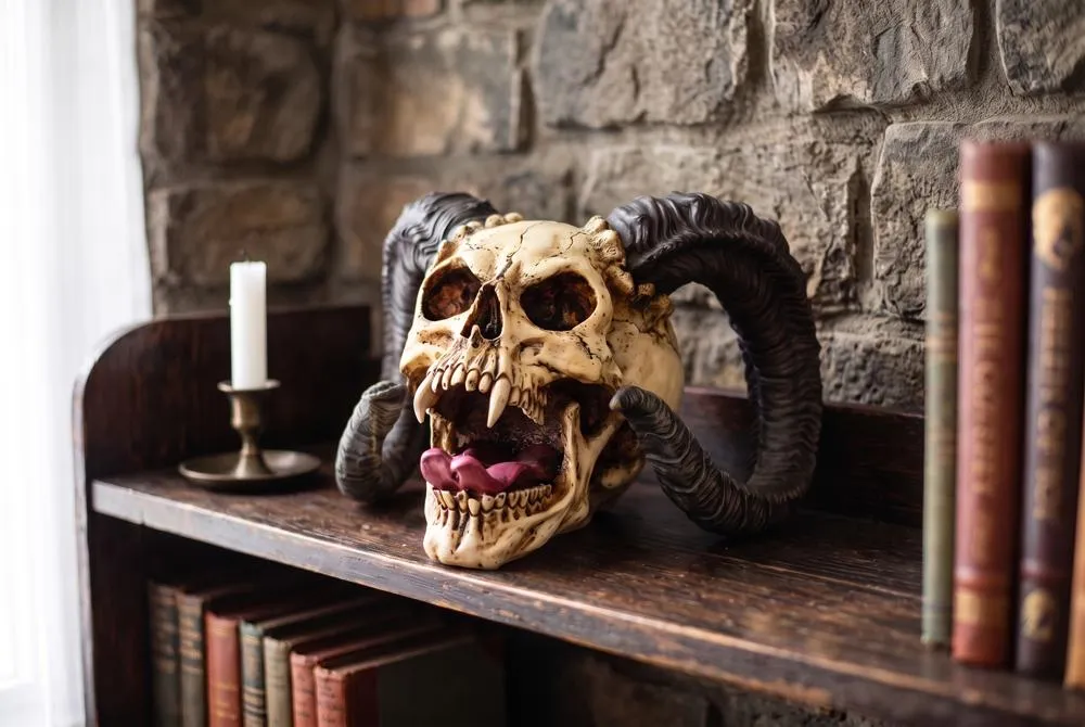 The Skull of the Horned Beast Statue