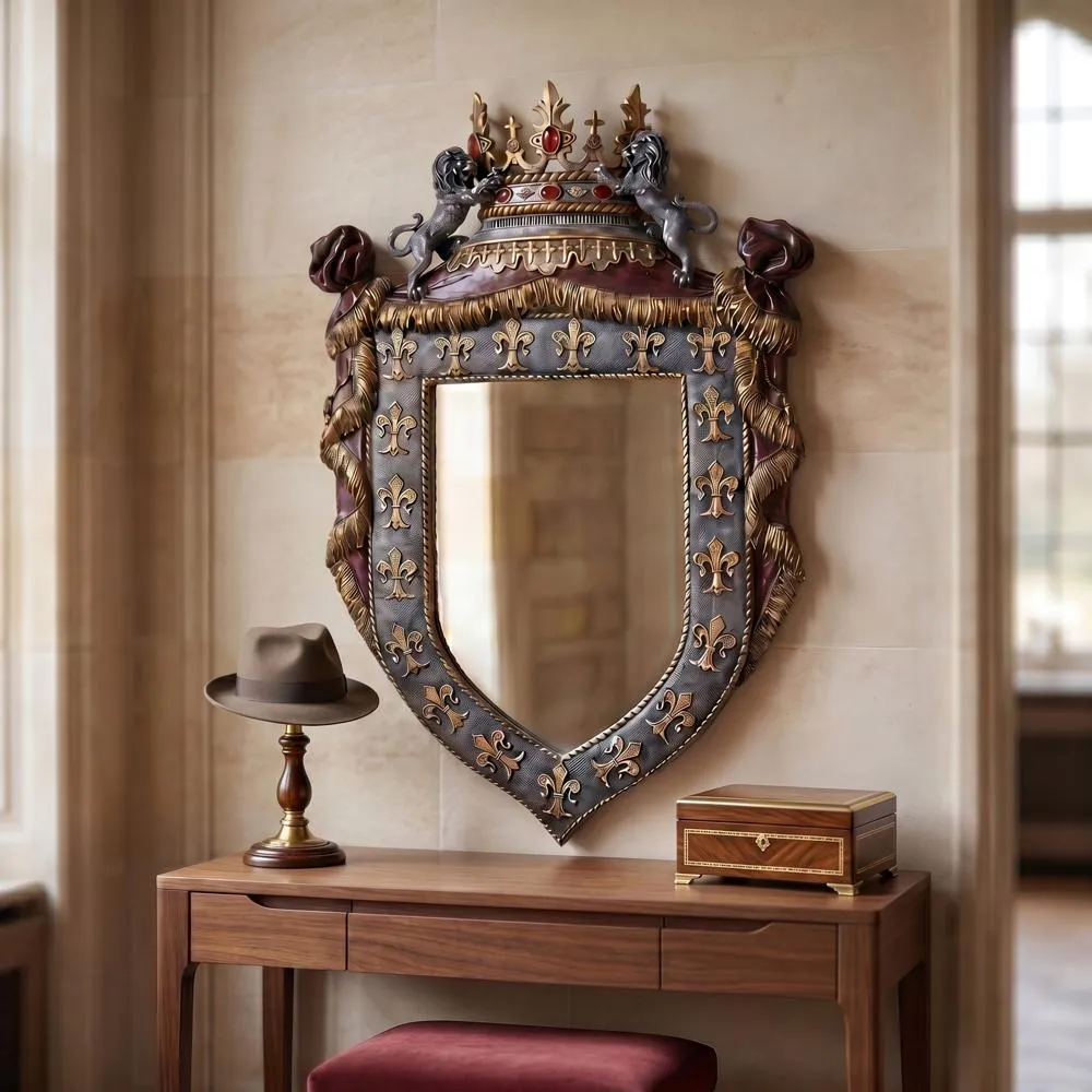 Chateau Saint Roche Sculptural Wall Mirror