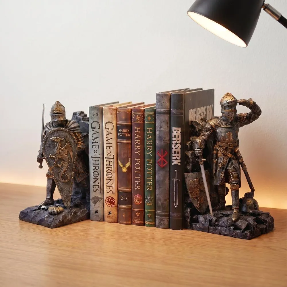 Arthurian Knights Medieval Bookends