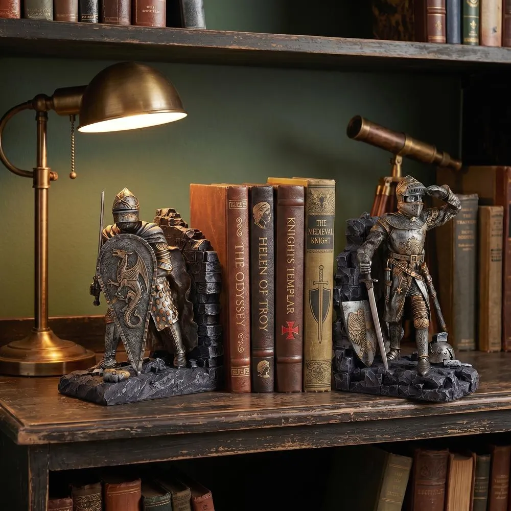 Arthurian Knights Medieval Bookends
