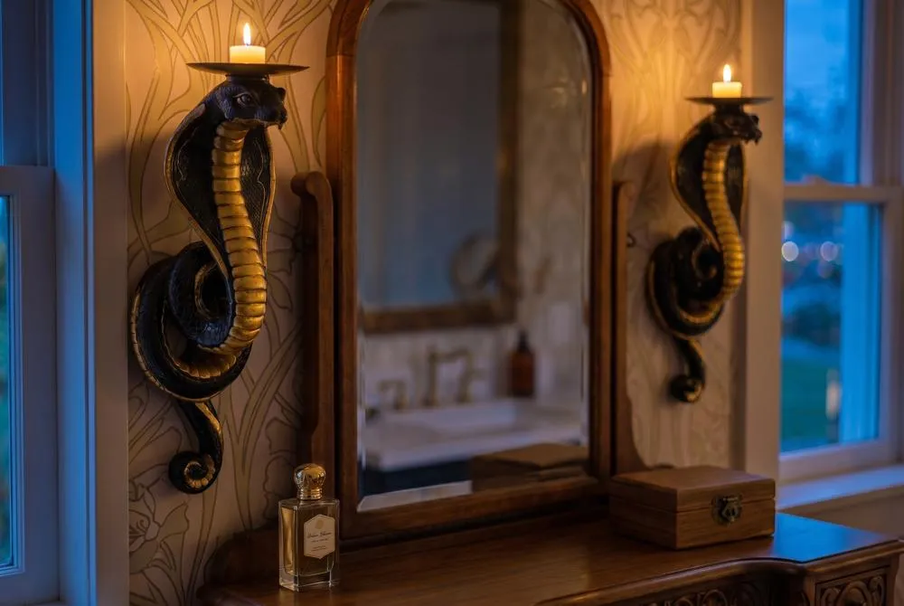 Renenutet Egyptian Cobra Goddess Wall Sconces
