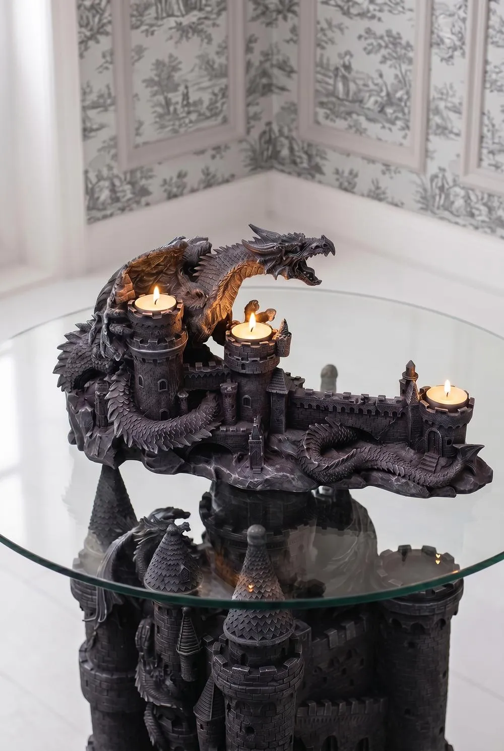 The Dragon's Wrath Sculptural Candle Holder
