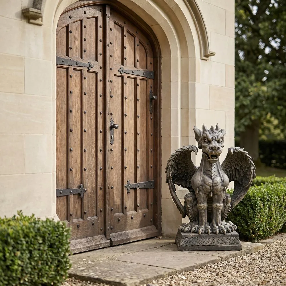 Saint Ambrose Gate Gargoyle Sentinel Statue: Boden