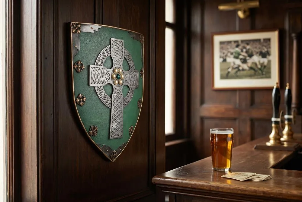 Celtic Warriors Sculptural Wall Shield: Each