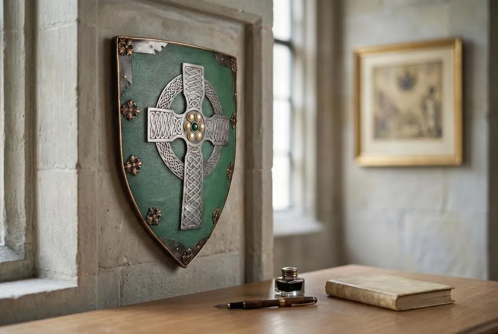 Celtic Warriors Sculptural Wall Shield: Each