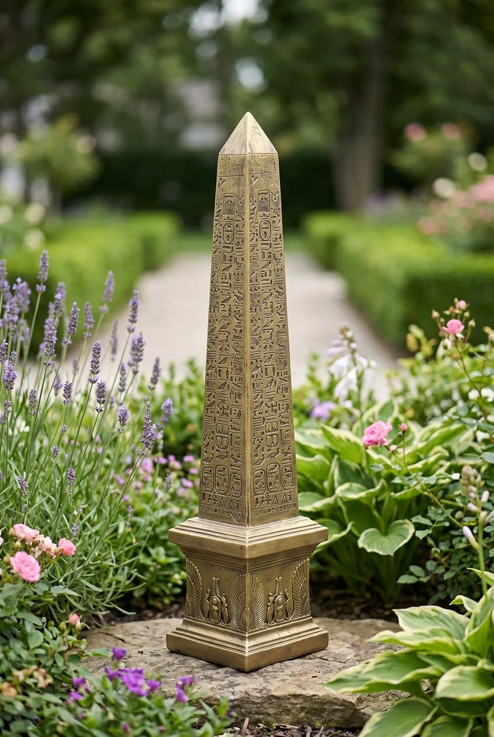 Golden Obelisk of Ancient Egypt Statue: Each