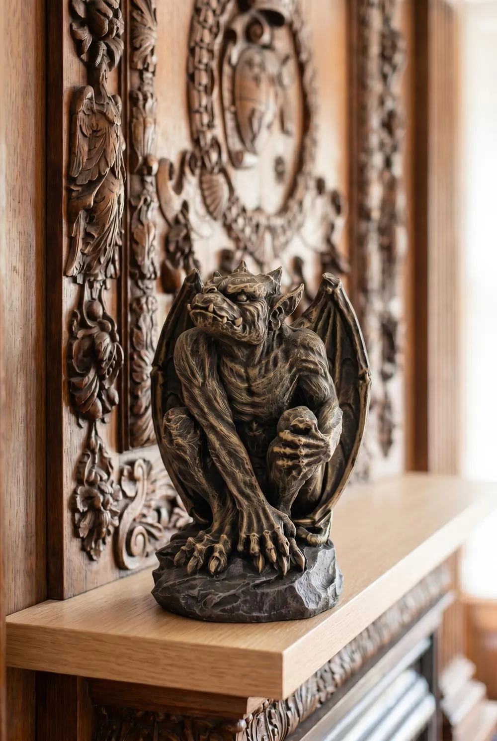Silas the Gothic Gargoyle Sentry Statue: Medium