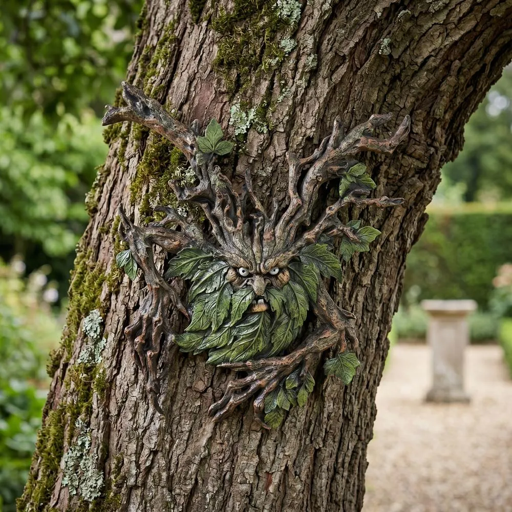 Crotchety Crank Tree Ent Greenman Wall Sculpture