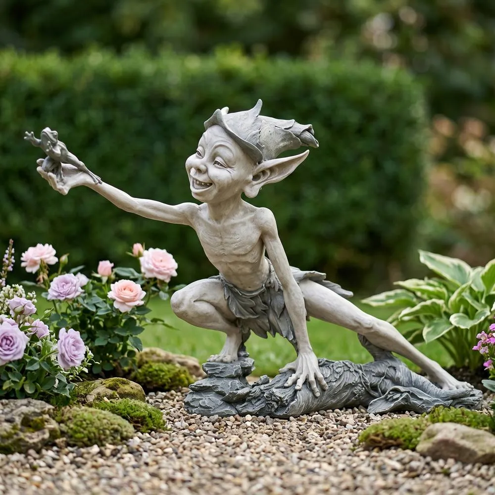 Stretch Pixie Garden Statue