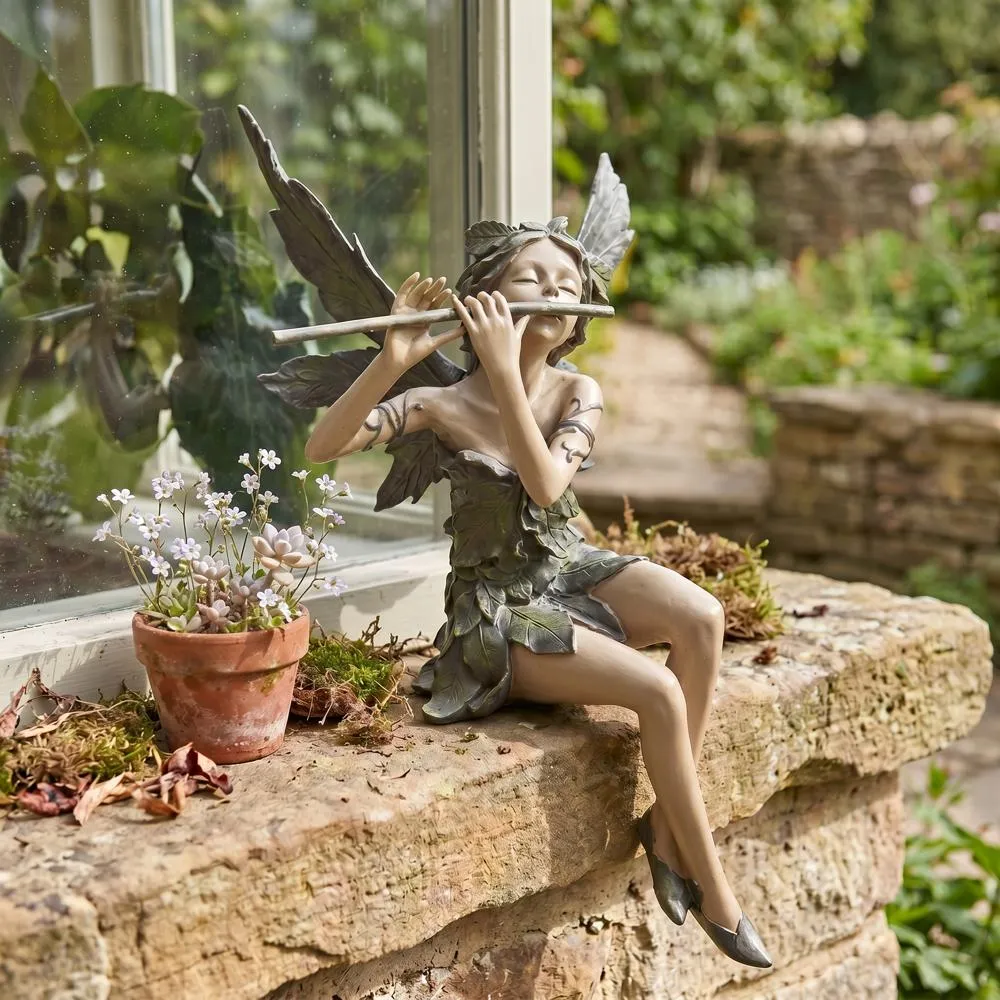 Fairy of the West Wind Sitting Statue: Each