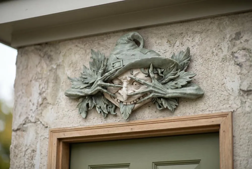 The Poison Ivy Forest Witch: Greenman Wall Sculpture