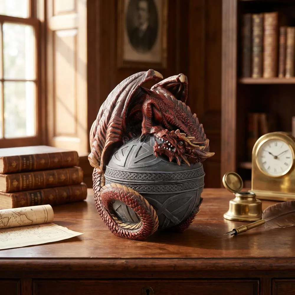 Dragon Protector of the Celtic Orb Sculptural Box