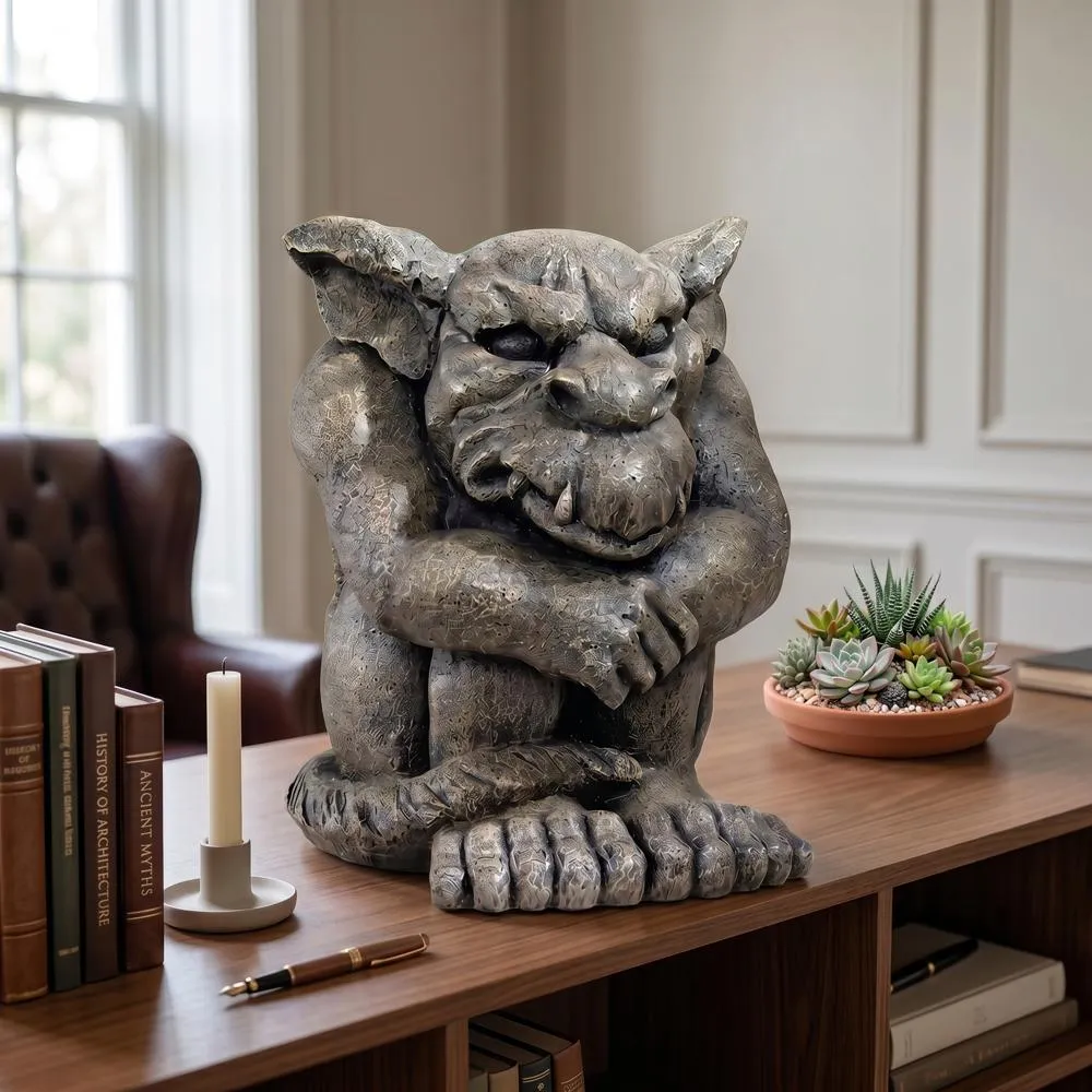 Detest the Rest Gothic Gargoyle Statue