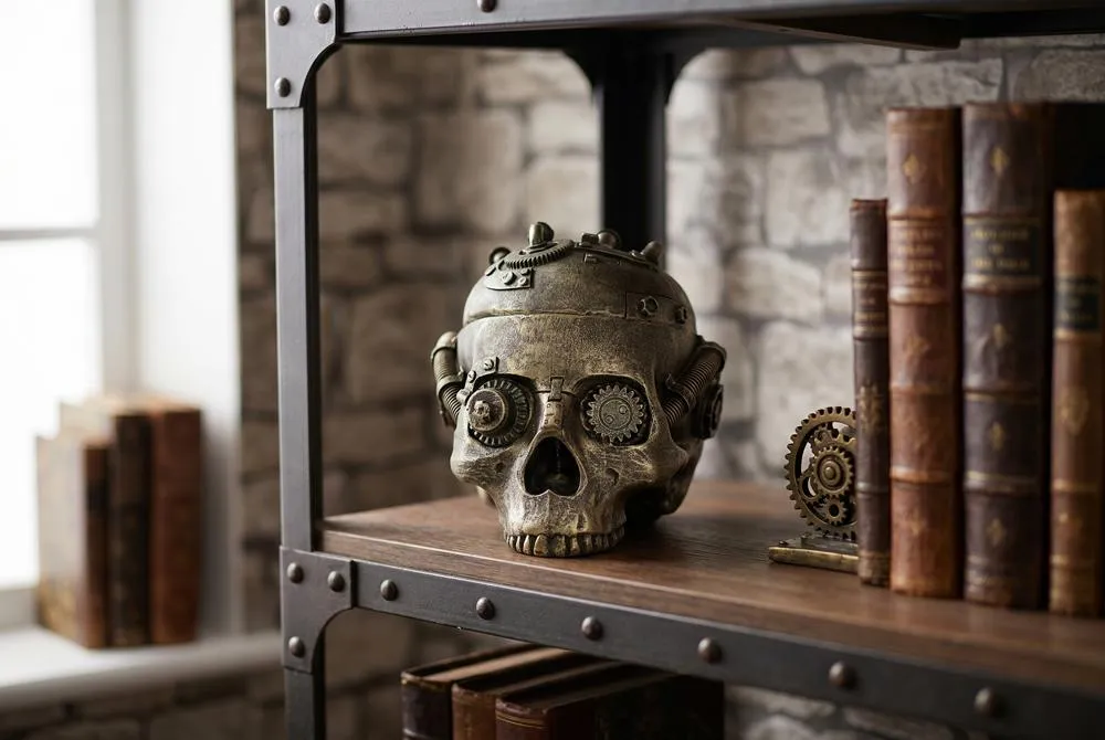 Steampunk Skull Containment Vessel
