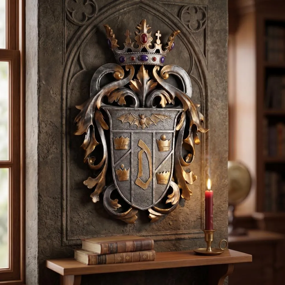 Count Dracula's Coat of Arms Wall Sculpture