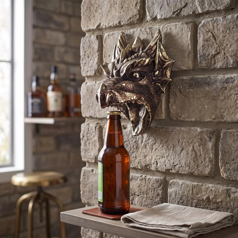 Gothic Dragon Wall-Mount Bottle Opener