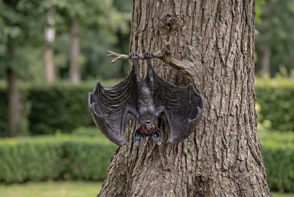 Demon of the Night Hanging Vampire Bat Statue