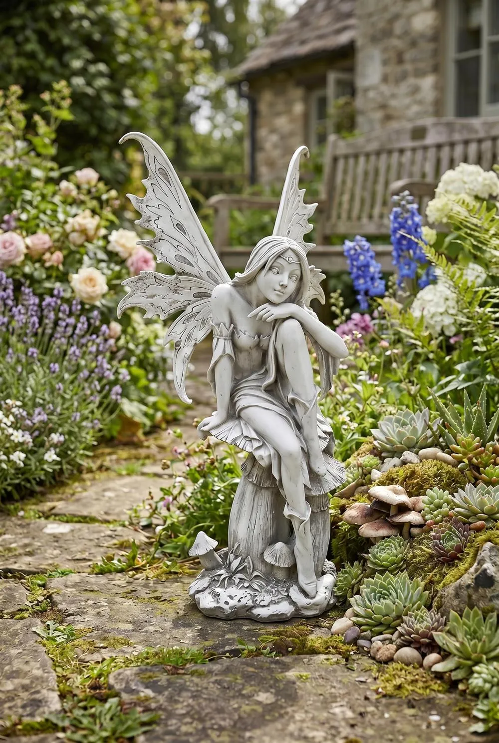 Fairy of Hopes and Dreams Garden Statue