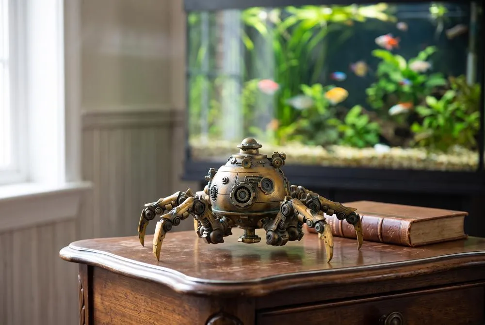 Octopod Mechanical Steampunk Sculpture