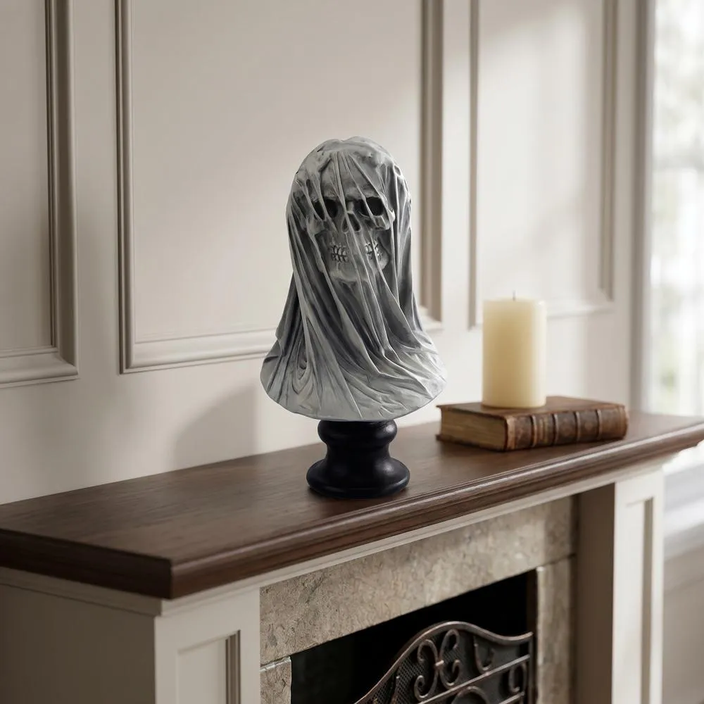 Samhain's Veiled Maiden of Death Bust Statue