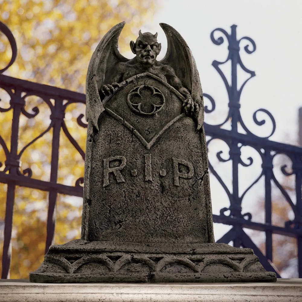 Vampire Demon Tombstone Statue: Each