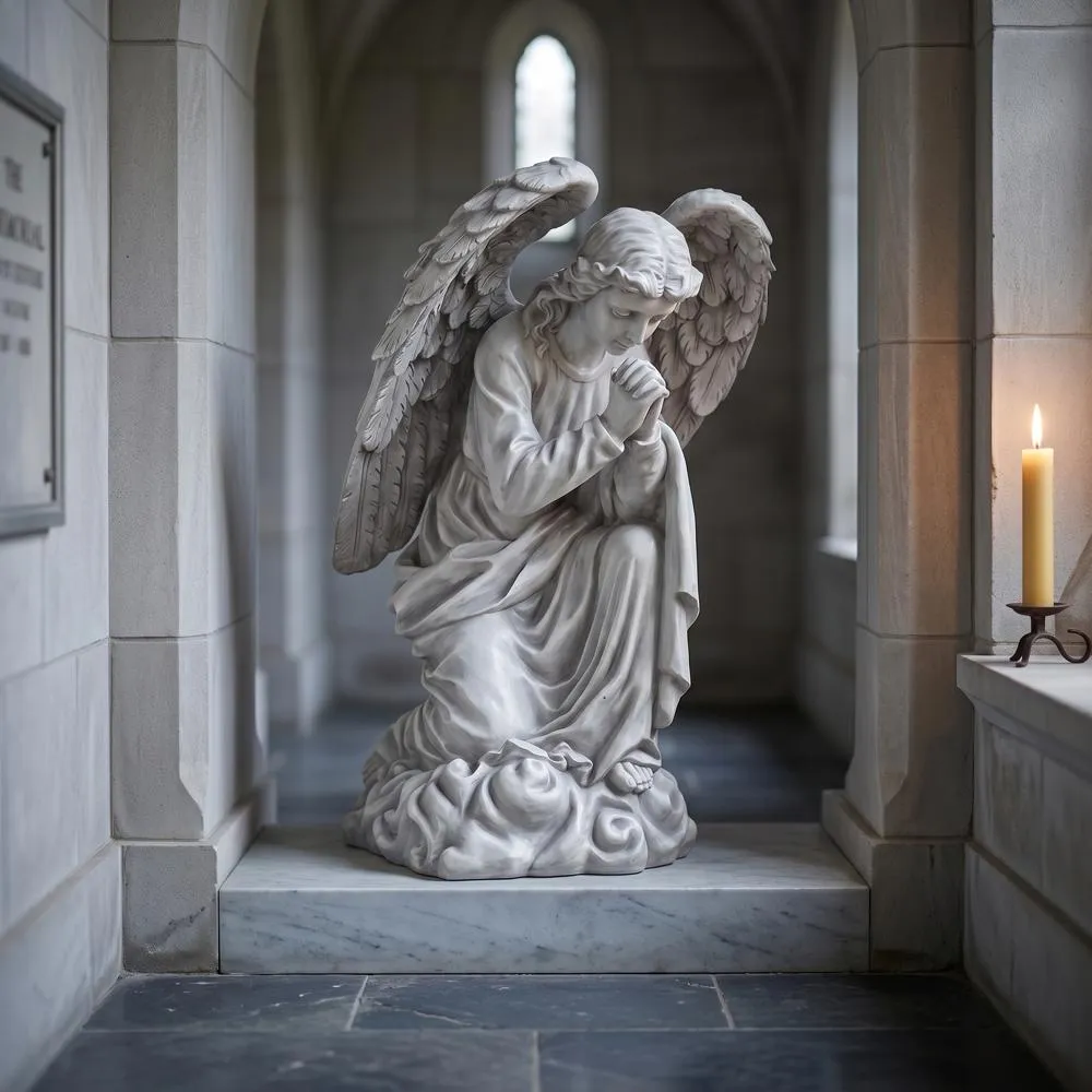 The Praying Basilica Angel Statue: Each