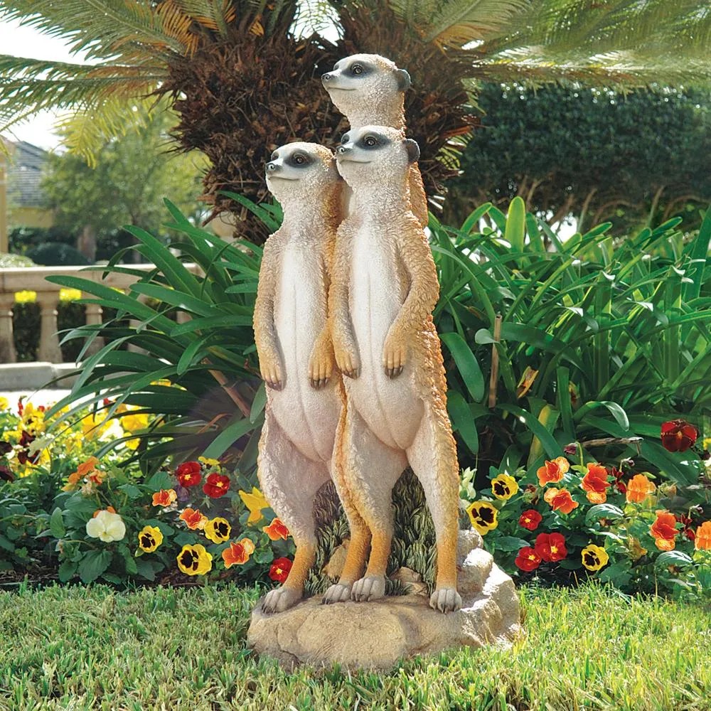The Meerkat Gang Garden Statue