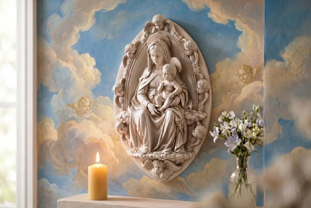 Madonna and Child Wall Sculpture