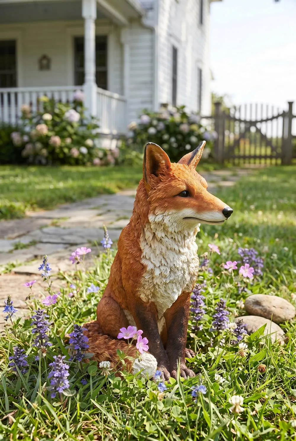 Simon the Fox Garden Statue