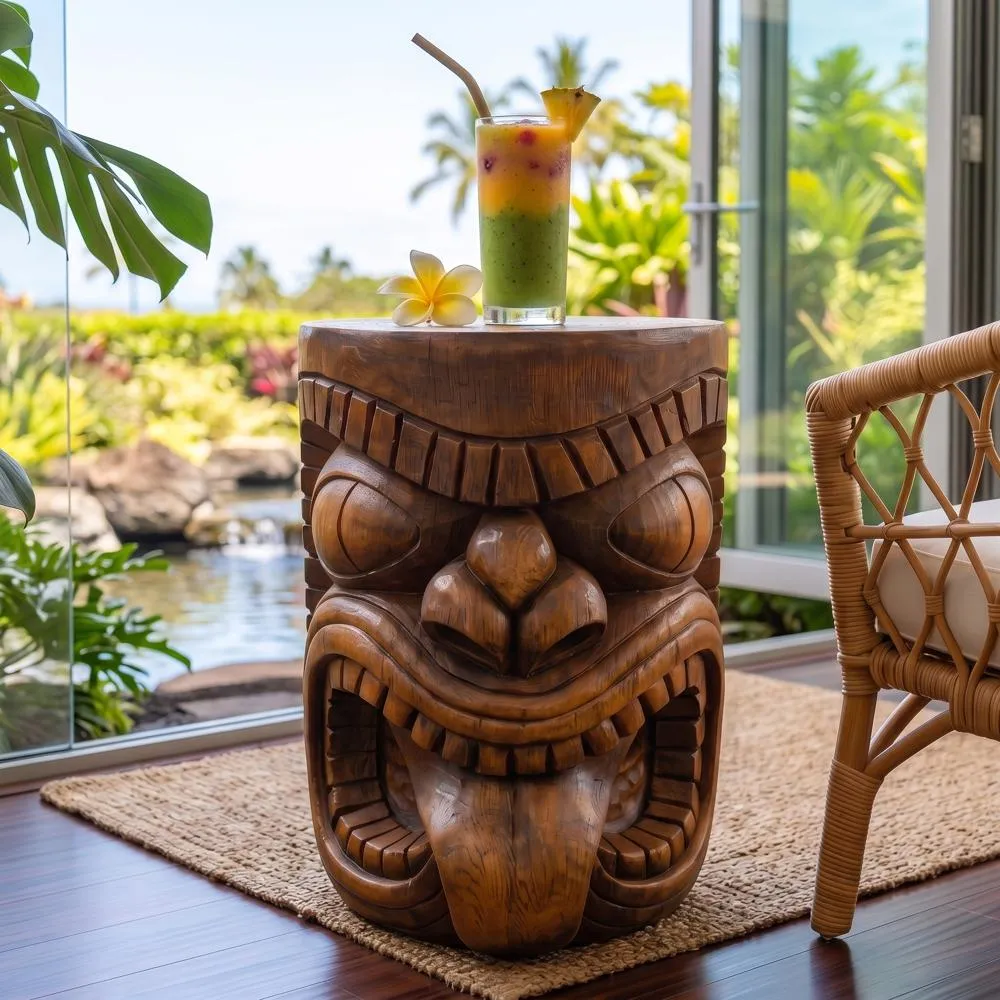 The Lono (Tongue) Grand Tiki Sculptural Table