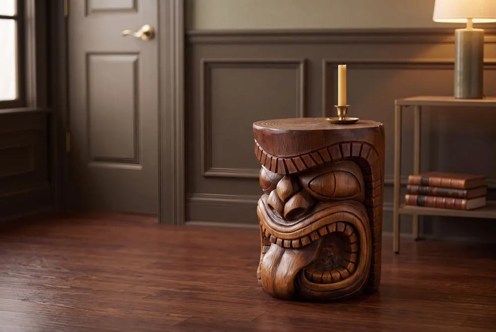 The Lono (Tongue) Grand Tiki Sculptural Table