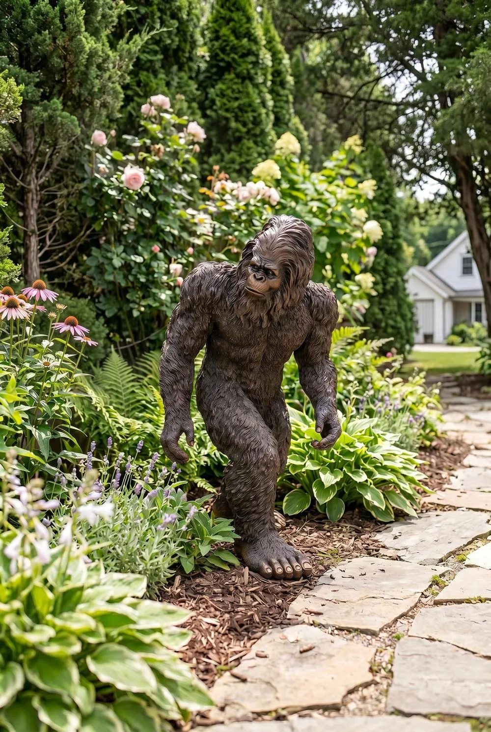 Bigfoot the Garden Yeti Statue: Medium