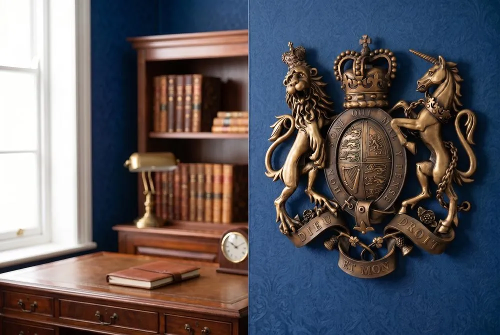 Royal Coat of Arms of Great Britain Wall Sculpture