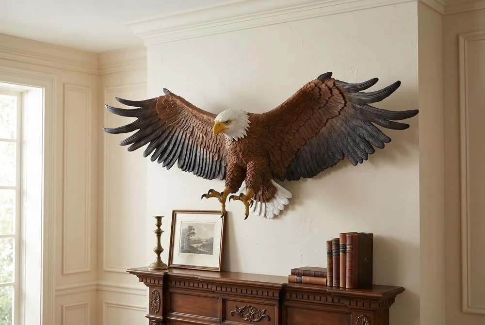 Freedom's Pride American Eagle Wall Sculpture: Grande