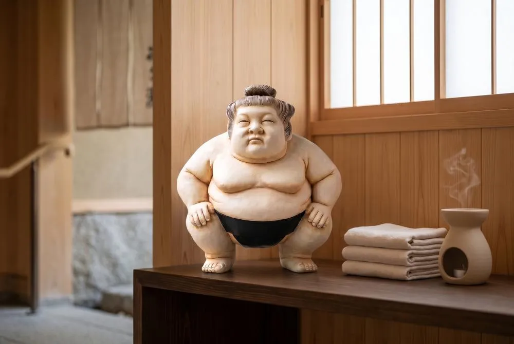 Basho the Sumo Wrestler Garden Statue