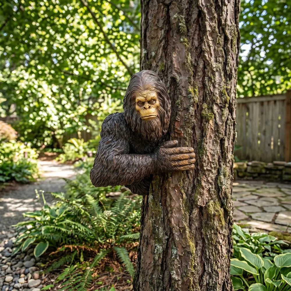 Bigfoot the Bashful Yeti Tree Sculpture