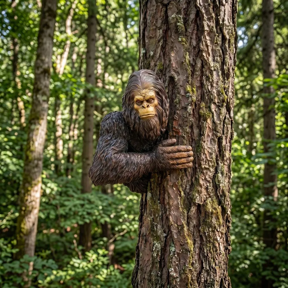 Bigfoot the Bashful Yeti Tree Sculpture