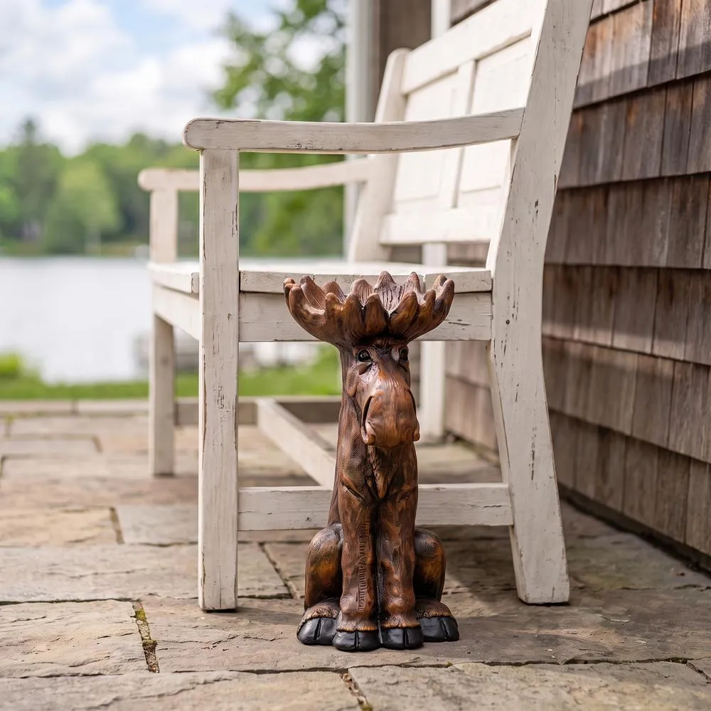 Cabin Fever Moose Garden Statue