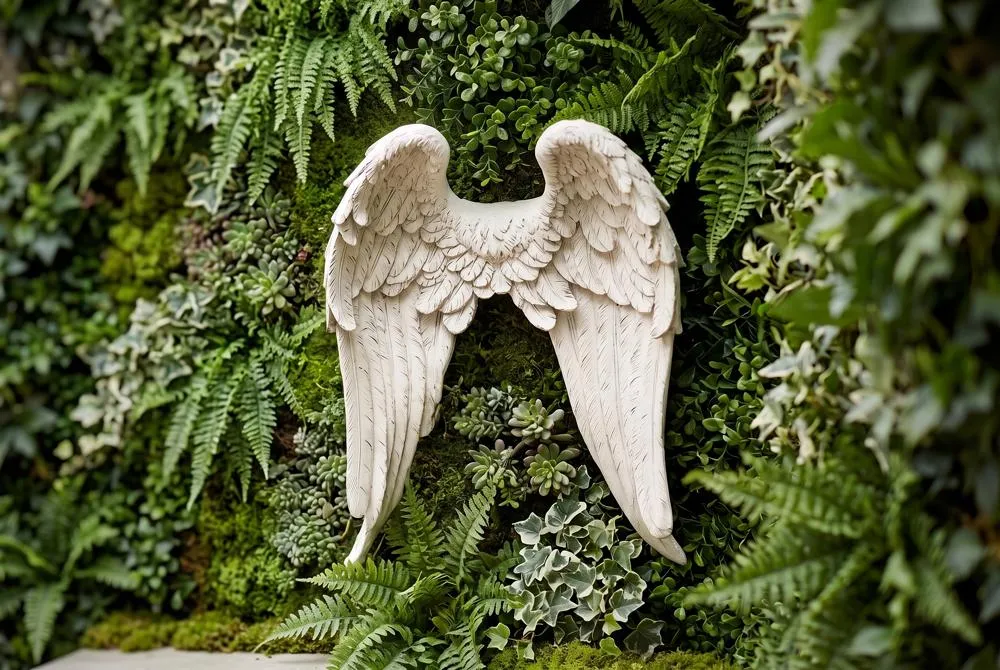 Heavenly Guardian Angel Wings Wall Sculpture