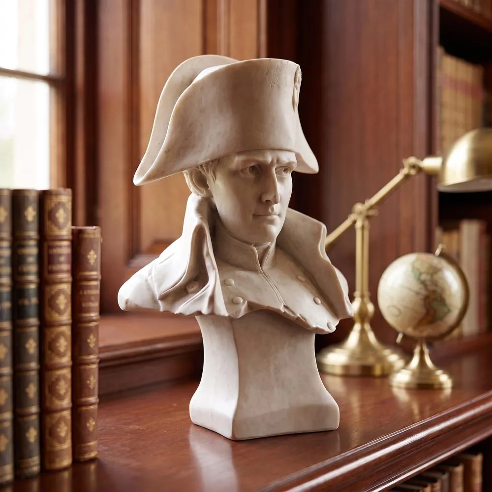 Emperor Napoleon Bonaparte Bonded Marble Statue