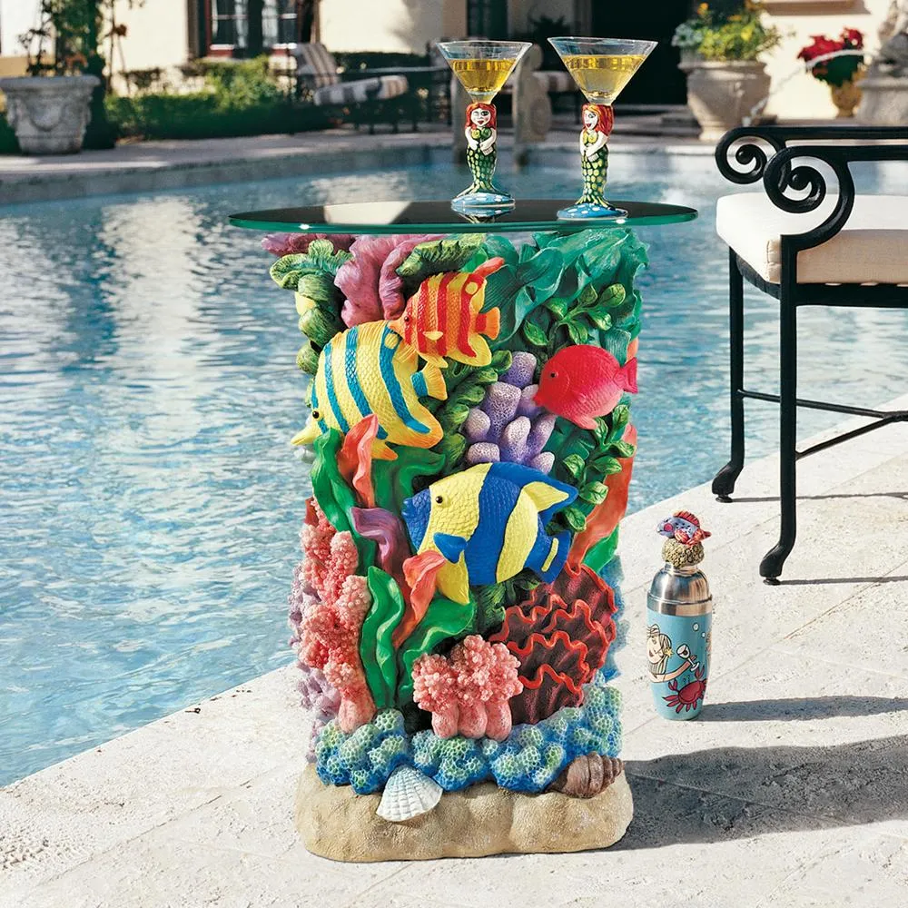 The Great Barrier Reef Glass-Topped Table