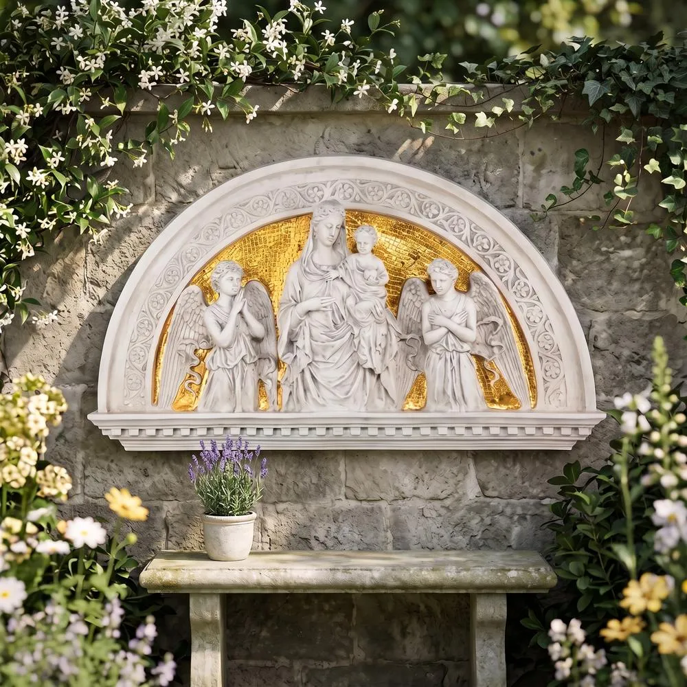 Blessed Union Renaissance Arch Lunetta Wall Sculpture