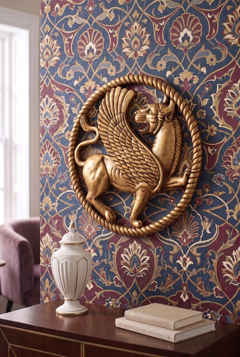 Persian Griffin Wall Sculpture